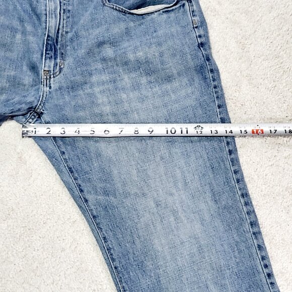 Urban Pipeline Relaxed Bootcut Jean Men 38x32 Blue Western Distressed Denim READ - Picture 10 of 12